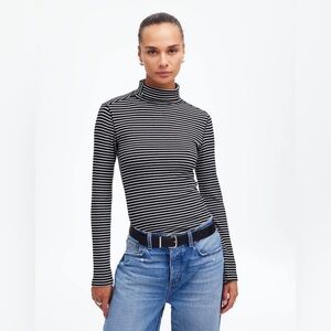 Madewell Ribbed Turtleneck Long-Sleeve Tee